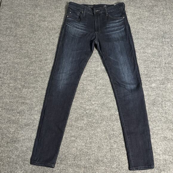 AG Adriano Goldschmied The Farrah Skinny High Rise Women's 30R 29x29 Blue Jeans - Picture 1 of 16